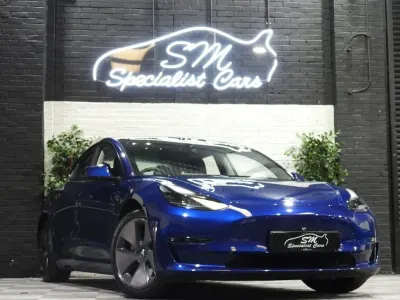 Used Tesla Model 3 Long Range AWD 254 kW (346 HP) 2021 Blue Sedan