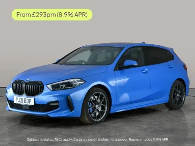 Used BMW 118 M Sport 136 HP (100 kW) 2021 Blue Hatchback
