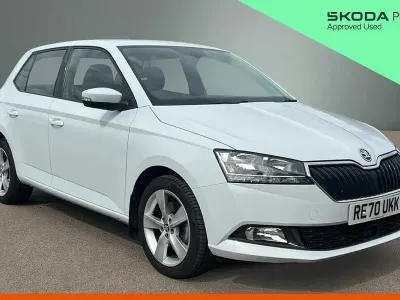 Used Skoda Fabia SE L 95 HP (69 kW) 2020 Moon white Hatchback