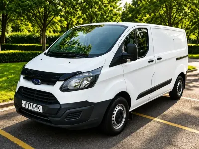Used Ford Transit Custom 105 HP (77 kW) 2017 White Van