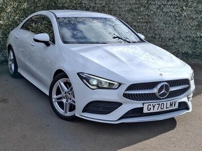 Begagnad Mercedes CLA200 AMG line 163 HK (119 kW) 2020 Vit Sportkupé