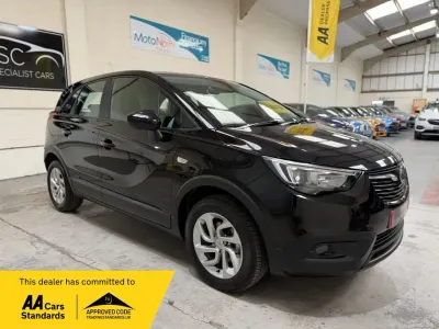 Used Vauxhall Crossland X S 110 HP (80 kW) 2018 Black SUV