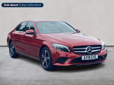 Used Mercedes C200 Premium 2019 Red Sedan