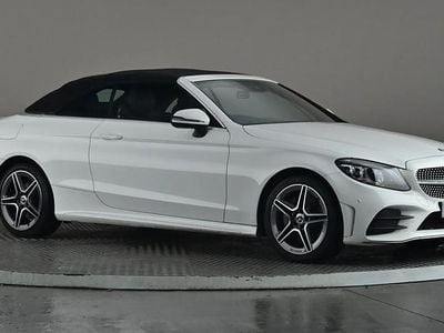 White Used 2019 Mercedes C200 AMG Line Premium Cabriolet | £20,498 (Fair price)