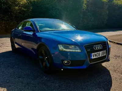 Used Audi A5 Sport 240 HP (176 kW) 2008 Blue Coupe