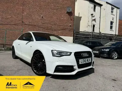 Used Audi A5 Black Edition 190 HP (139 kW) 2016 White Coupe