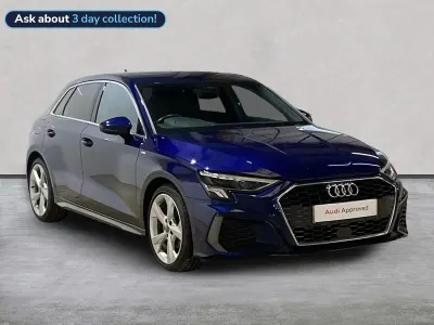 Used Audi A3 Sportback S-Line 110 HP (80 kW) 2023 Blue Hatchback