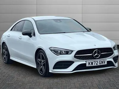 Used Mercedes CLA180 AMG Line Premium 136 HP (100 kW) 2023 Digital white Sedan