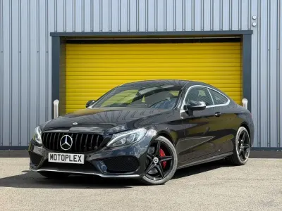 Used Mercedes C250 AMG line 204 HP (150 kW) 2017 Black Coupe