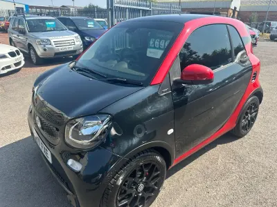 Used Smart ForTwo Coupé Prime 90 HP (66 kW) 2017 Black Coupe