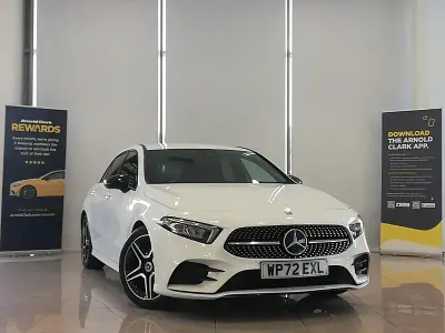 Used Mercedes A180 AMG Line Premium 136 HP (100 kW) 2023 White Hatchback