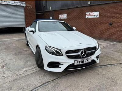 Used Mercedes E220 AMG line 194 HP (142 kW) 2018 White Cabriolet