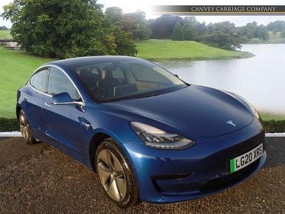 Used Tesla Model 3 Standard Range 52 kW (72 HP) 2020 Blue Sedan
