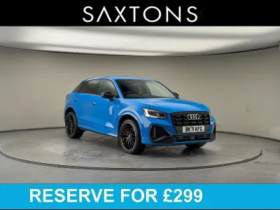 Used Audi Q2 Black Edition 150 HP (110 kW) 2021 Turbo blue/turbo blue SUV