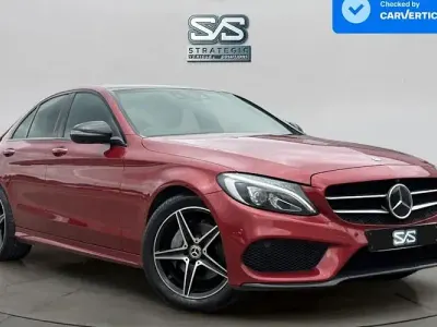 Used Mercedes C220 AMG Line Premium Plus 170 HP (125 kW) 2017 Red Sedan