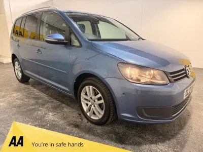 Used VW Touran SE 105 HP (77 kW) 2012 Blue MPV
