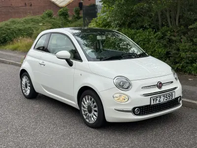 Used Fiat 500 Lounge 69 HP (50 kW) 2015 White Hatchback