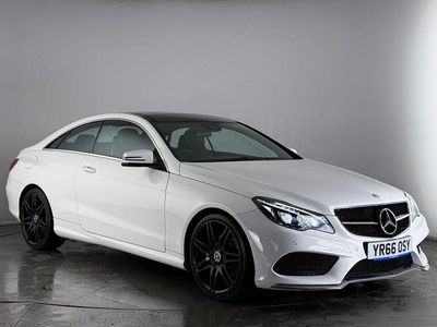 Used Mercedes E220 AMG line 177 HP (130 kW) 2016 White Coupe