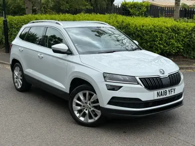 Used Skoda Karoq SE L 150 HP (110 kW) 2018 White SUV
