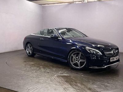 Blue Used 2017 Mercedes C250 AMG line Cabriolet | £16,999 (Fair price)