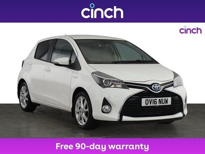 White Used 2016 Toyota Yaris Hybrid Hatchback | £11,499 (Fair price)
