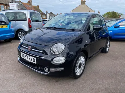 Used Fiat 500 Lounge 69 HP (50 kW) 2017 Black Hatchback