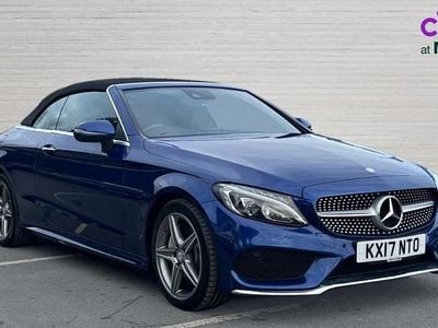 Blue Used 2017 Mercedes C250 AMG line Cabriolet | £15,540 (Fair price)
