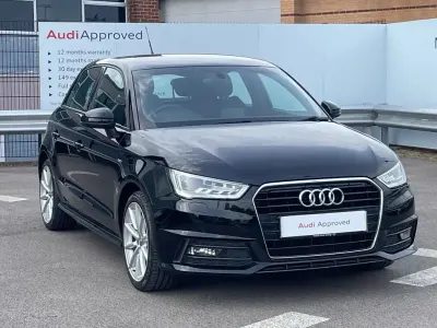 Used Audi A1 S-Line 123 HP (90 kW) 2018 Black Hatchback