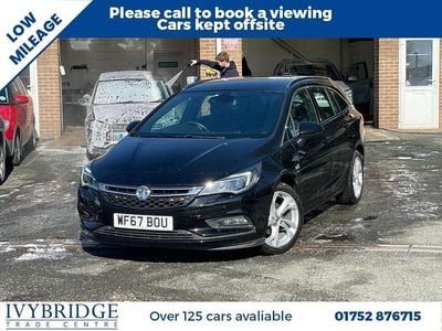 Used Vauxhall Astra SRi 150 HP (110 kW) 2017 Black Estate