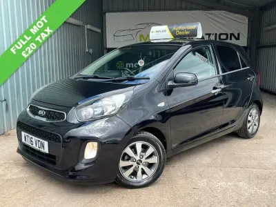 Used Kia Picanto 65 HP (47 kW) 2016 Black Hatchback