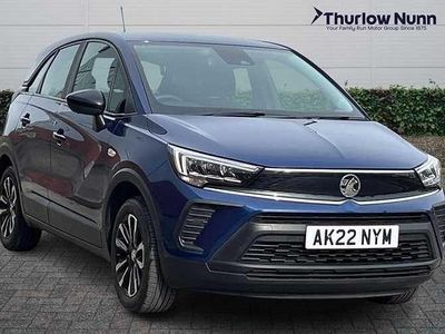 Used Vauxhall Crossland Design Edition 83 HP (61 kW) 2022 Navy blue SUV