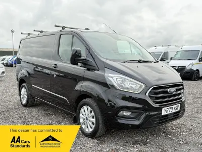 Used Ford Transit Custom Limited 130 HP (95 kW) 2020 Black Van