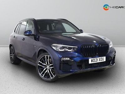 Blue Used 2021 BMW X5 M Sport SUV | £38,975 (Fair price)