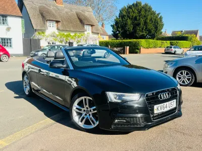 Used Audi A5 Cabriolet S-Line 177 HP (130 kW) 2014 Black Cabriolet