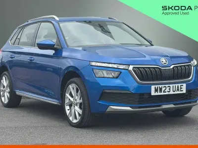 Used Skoda 110 R SE L Executive 81 HP (59 kW) 2023 Race blue metallic Estate