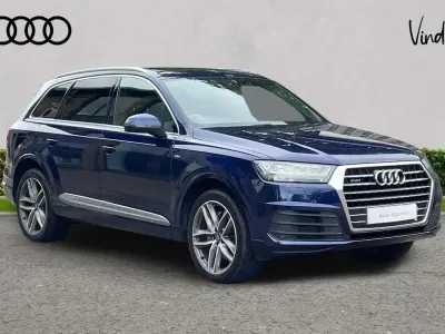 Used Audi Q7 S-Line 267 HP (196 kW) 2018 Blue SUV