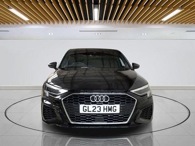 Begagnad Audi A3 S-Line 110 HK (80 kW) 2023 Svart Sedan