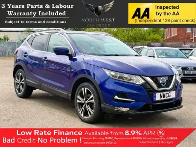 Used Nissan Qashqai N-Connecta 110 HP (80 kW) 2018 Blue SUV
