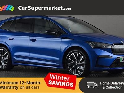 Blue Used 2023 Skoda Enyaq iV SportlinePlus SUV | £28,697 (Fair price)