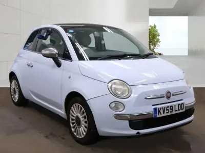 Gebraucht Fiat 500 Lounge 69 PS (50 kW) 2009 Blau Cabrio