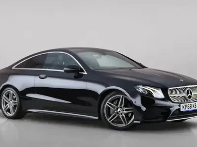 Used Mercedes E220 AMG line 194 HP (142 kW) 2018 Black Coupe