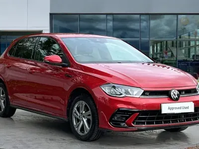 Used VW Polo R-line 110 HP (80 kW) 2024 Kings red premium metallic Hatchback