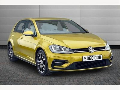Used VW Golf VII R-line 150 HP (110 kW) 2018 Yellow Hatchback