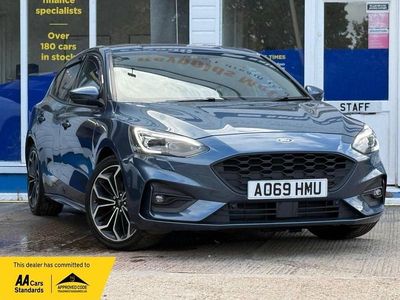 Blue Used 2019 Ford Focus ST-Line X Hatchback | £10,650 (Fair price)
