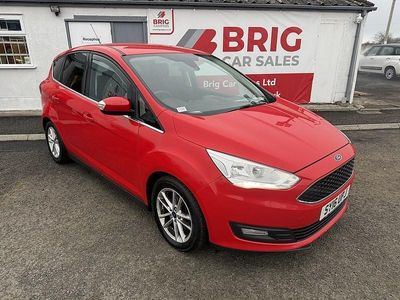 Used Ford C-MAX Zetec 125 HP (91 kW) 2016 Red MPV