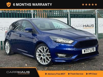 Used Ford Focus ST-Line 125 HP (91 kW) 2017 Blue Hatchback