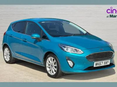 Used Ford Fiesta Titanium 125 HP (91 kW) 2017 Blue Hatchback