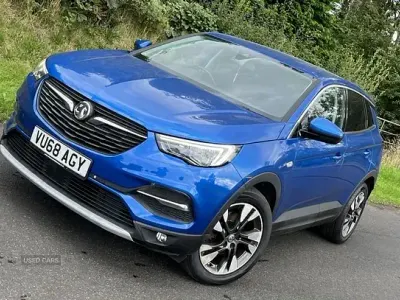 Used Vauxhall Grandland X Sport 130 HP (95 kW) 2018 Blue SUV