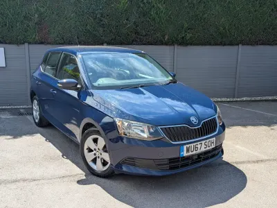Used Skoda Fabia SE 95 HP (69 kW) 2017 Blue Hatchback
