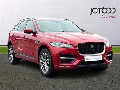 Red Used 2018 Jaguar F-Pace R-Sport SUV | £16,411 (Fair price)
